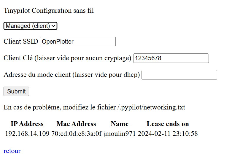configuration client